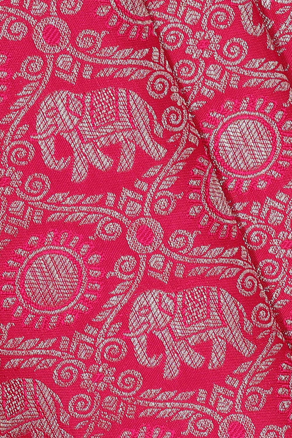 Kanchipattu Rani Pink Brocade Saree