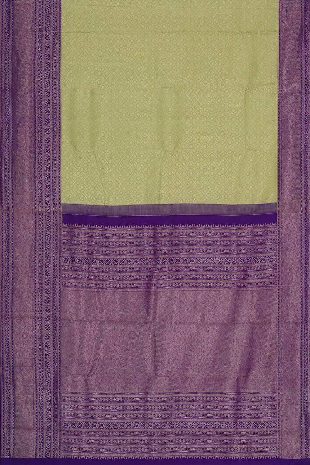 Kanchipattu Mint Green Brocade Saree