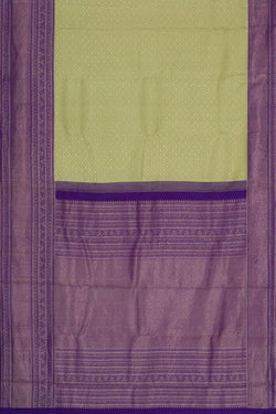 Image of Kanchipattu Mint Green Brocade Saree