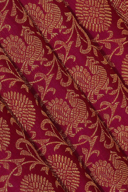 Image of Kanchipattu Magenta Brocade Saree