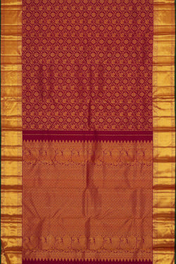 Image of Kanchipattu Magenta Brocade Saree