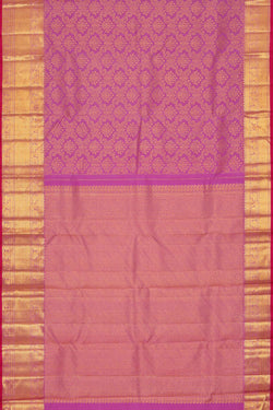 Image of Kanchipattu Lavender Pink Brocade Saree