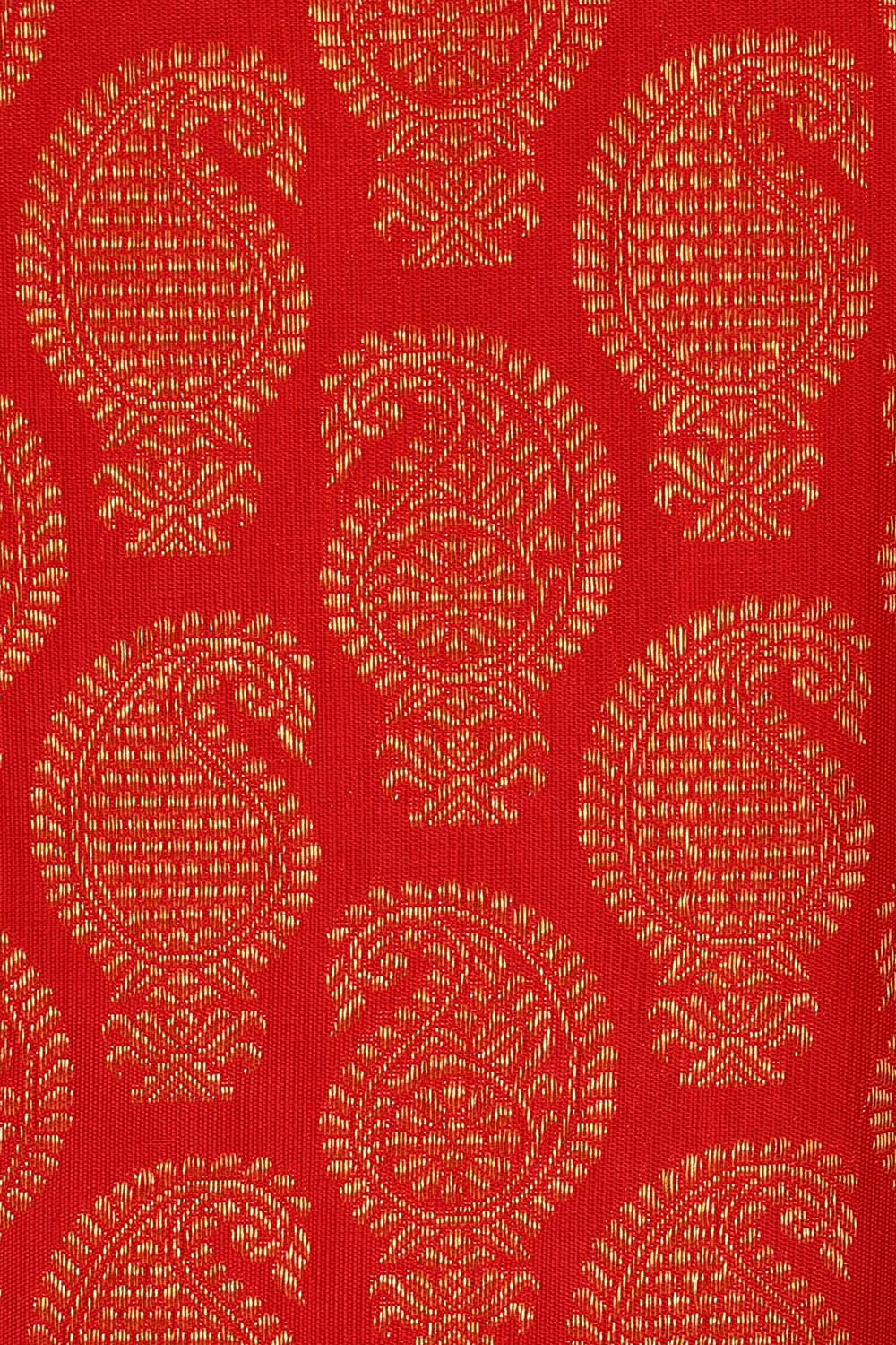 Kanchipattu Red Brocade Saree