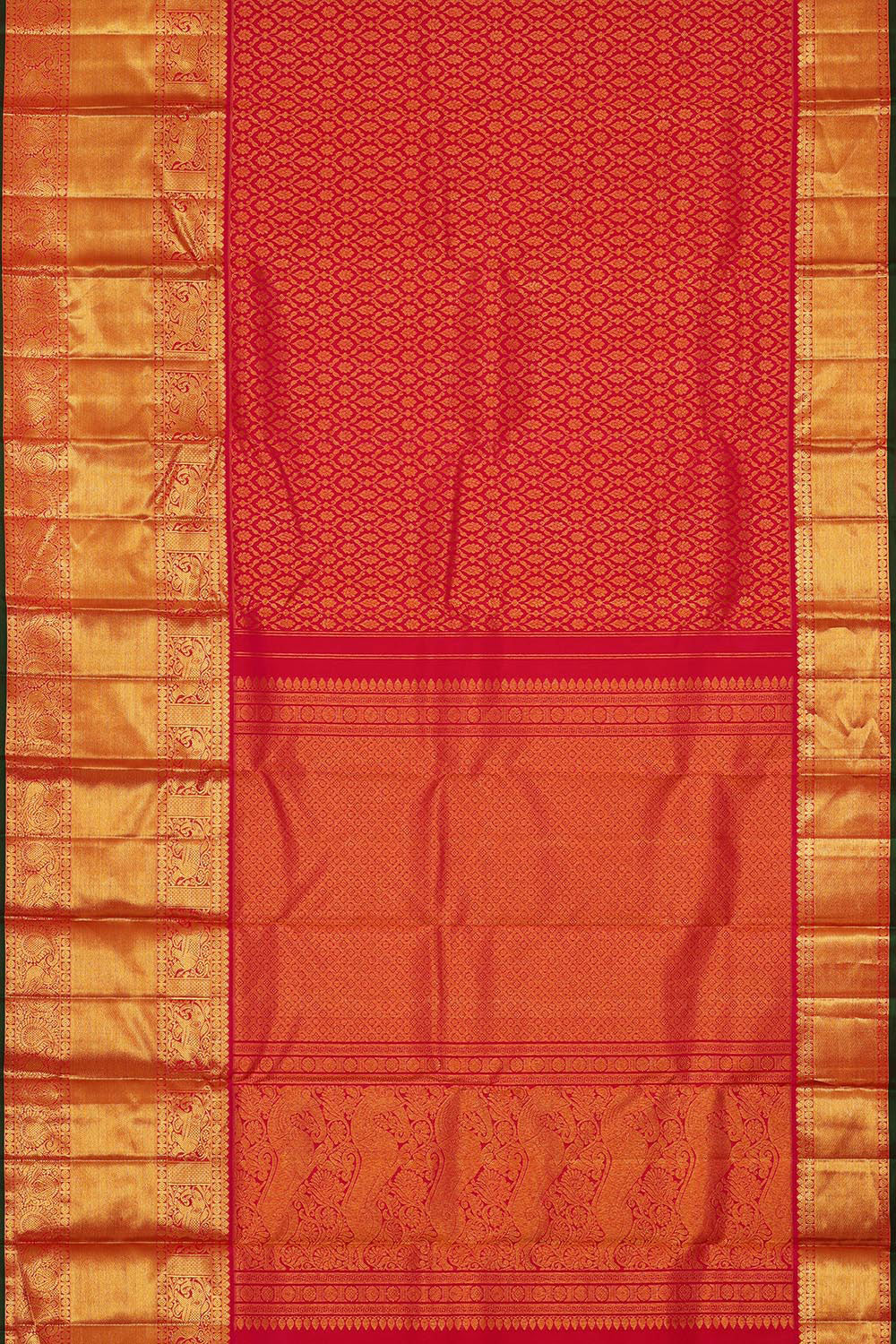 Kanchipattu Rani Pink Brocade Saree