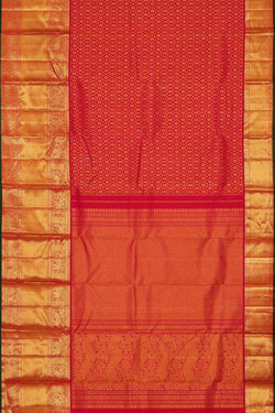 Image of Kanchipattu Rani Pink Brocade Saree