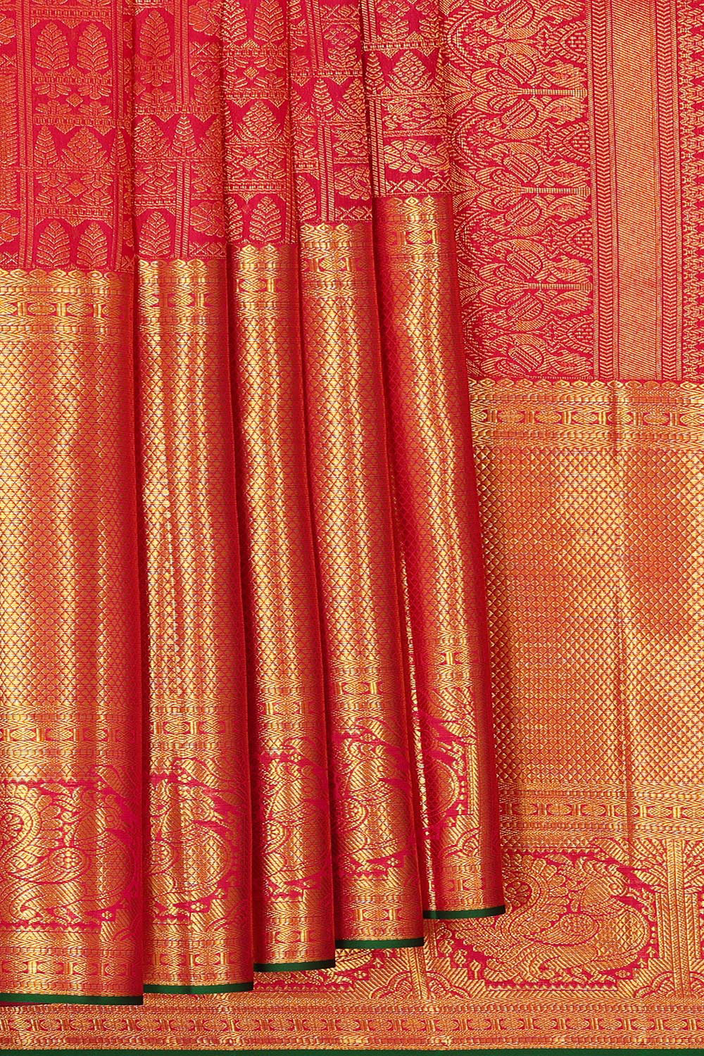 Kanchipattu Rani Pink Brocade Saree