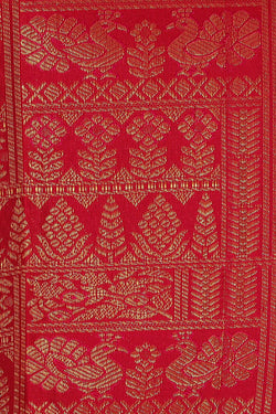 Image of Kanchipattu Rani Pink Brocade Saree