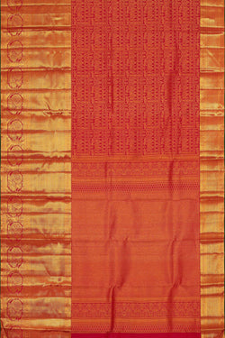 Image of Kanchipattu Rani Pink Brocade Saree