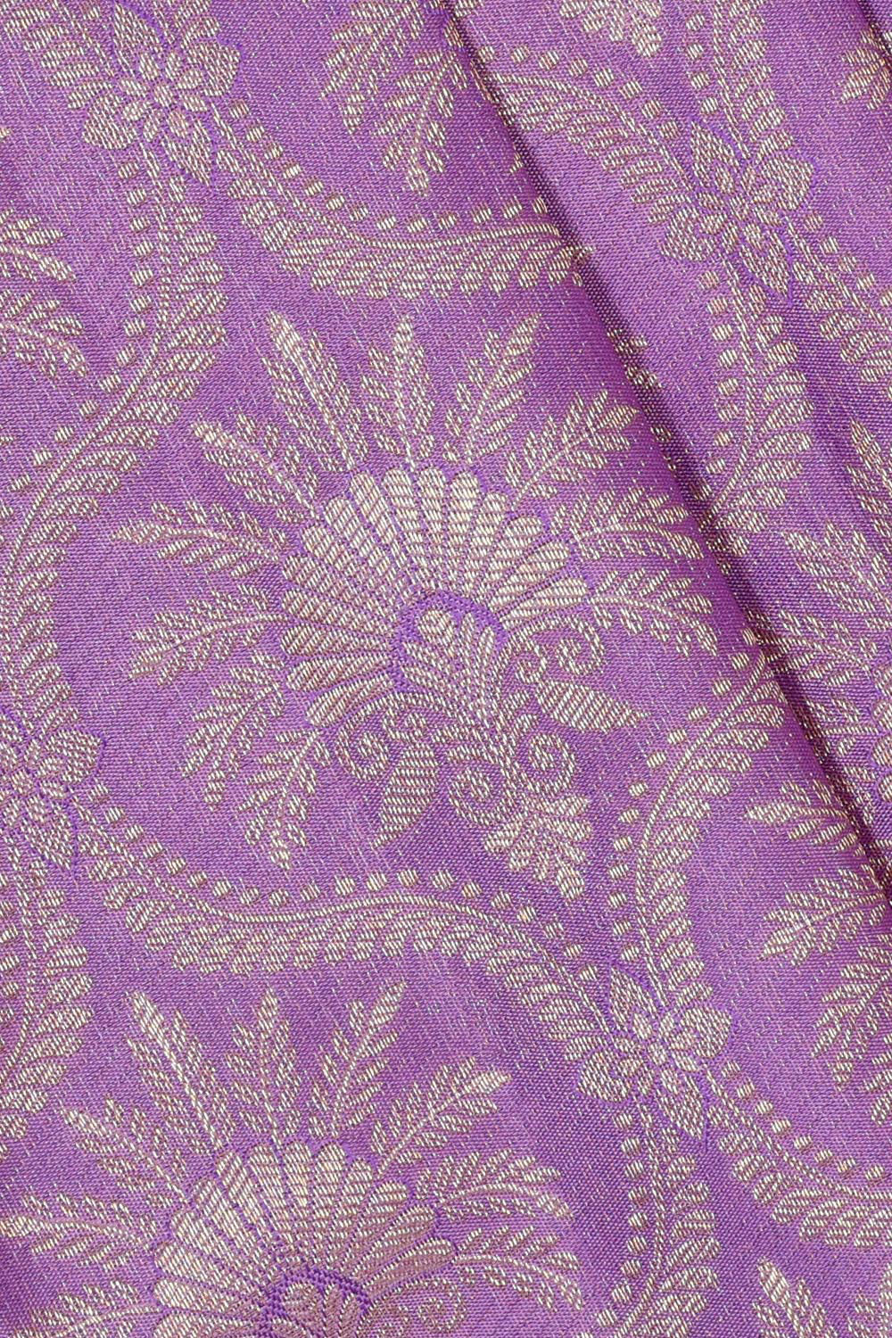 Kanchipattu Lavender Brocade Saree