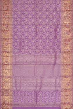 Image of Kanchipattu Lavender Brocade Saree