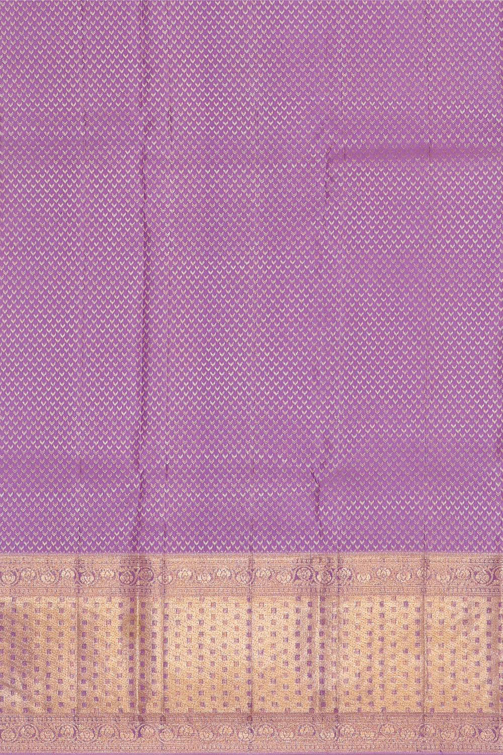 Kanchipattu Lavender Brocade Saree