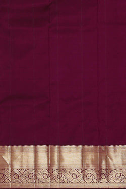 Image of Kanchipattu Deep Wine Brocade Saree