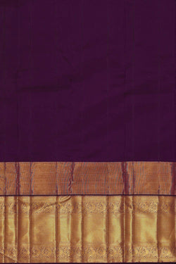 Image of Kanchipattu Violet Brocade Saree