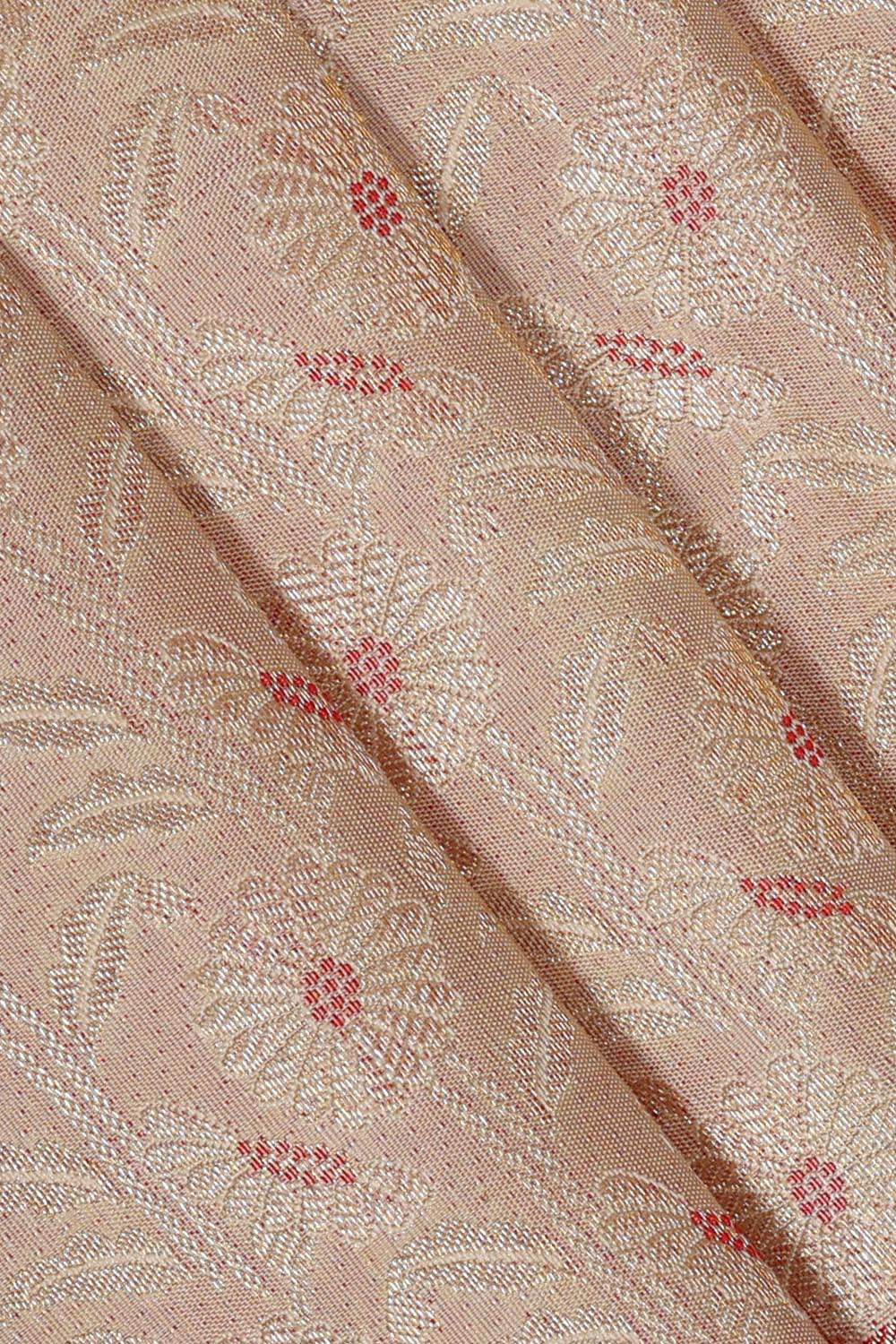 Kanchipattu Cream Brocade Saree