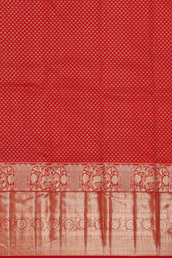 Image of Kanchipattu Cream Brocade Saree