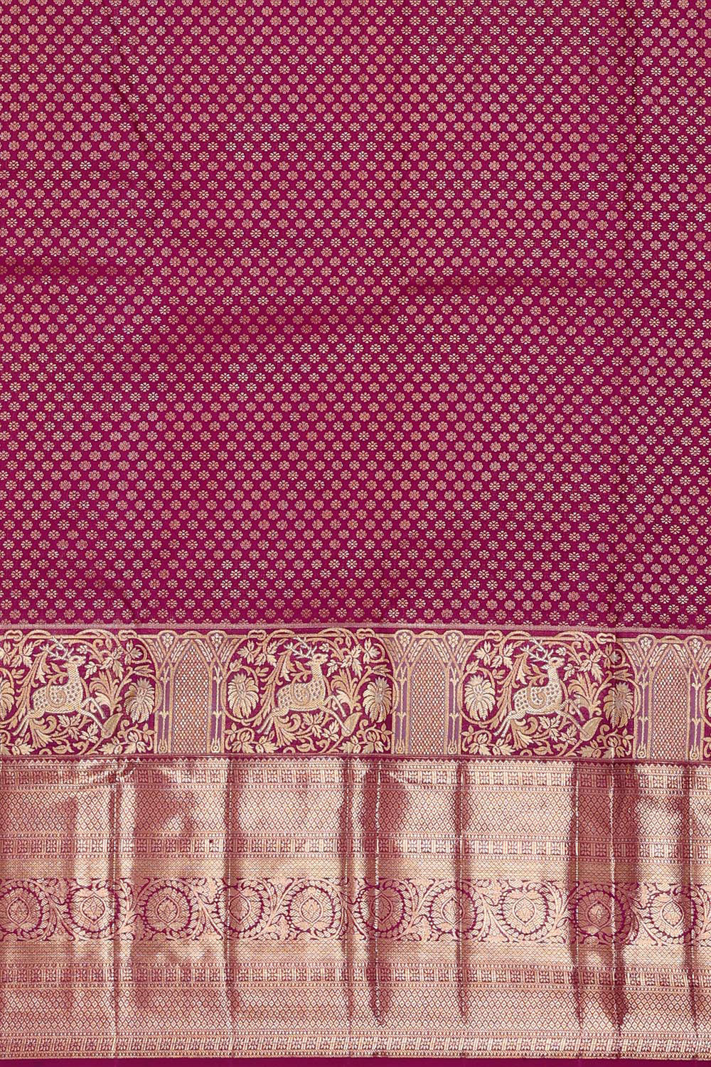 Kanchipattu Grey Brocade Saree