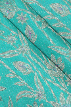 Image of Kanchipattu Sky Blue Brocade Saree