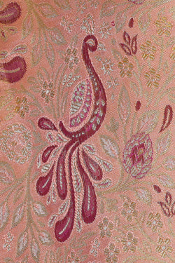 Image of Kanchipattu Peach Brocade Saree