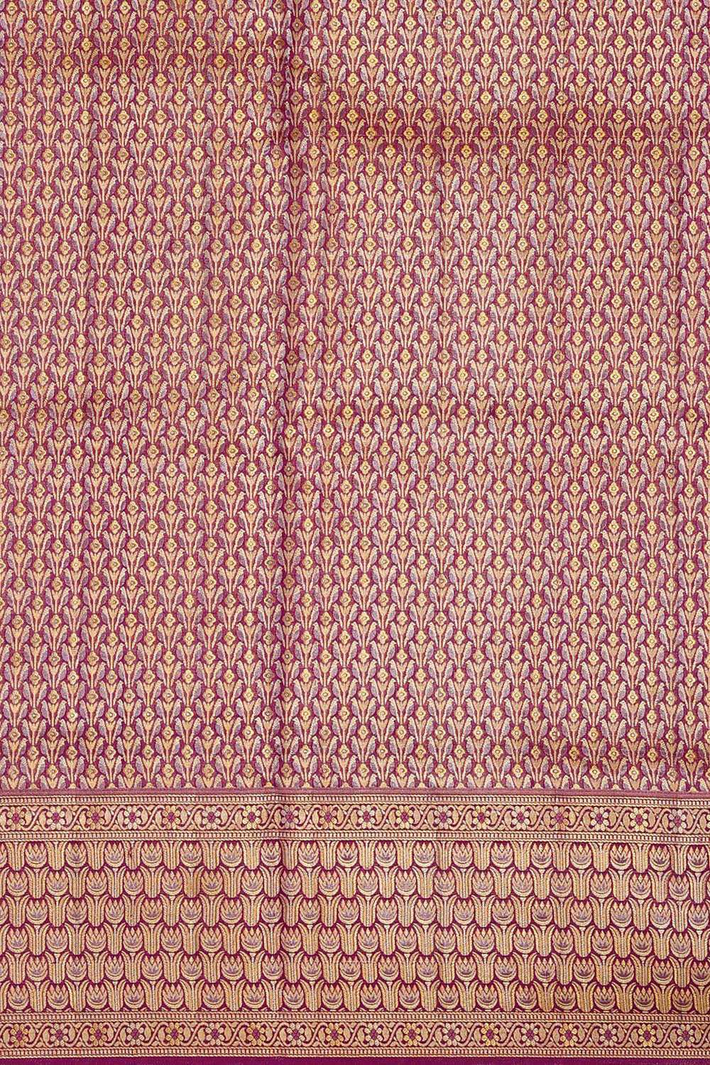 Kanchipattu Peach Brocade Saree