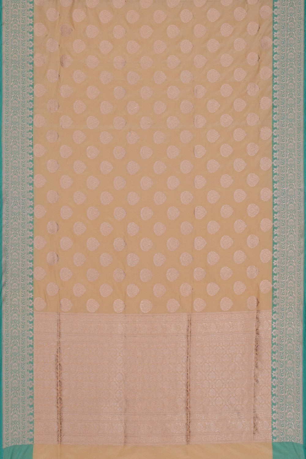 Image of Banarasi Silk Cream Saree