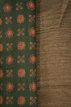 Image of Tussar Silk Printed Saree