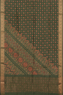 Image of Tussar Silk Printed Saree