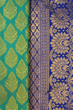 Image of Kanchipattu Brocade Sea Green Saree