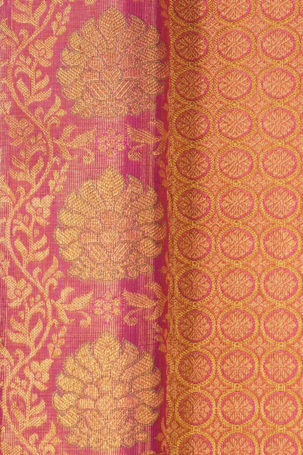 Kanchipattu Tissue Brocade Pink Saree