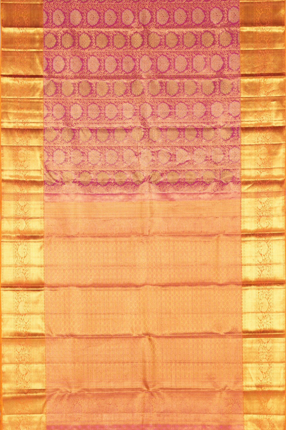 Kanchipattu Tissue Brocade Pink Saree