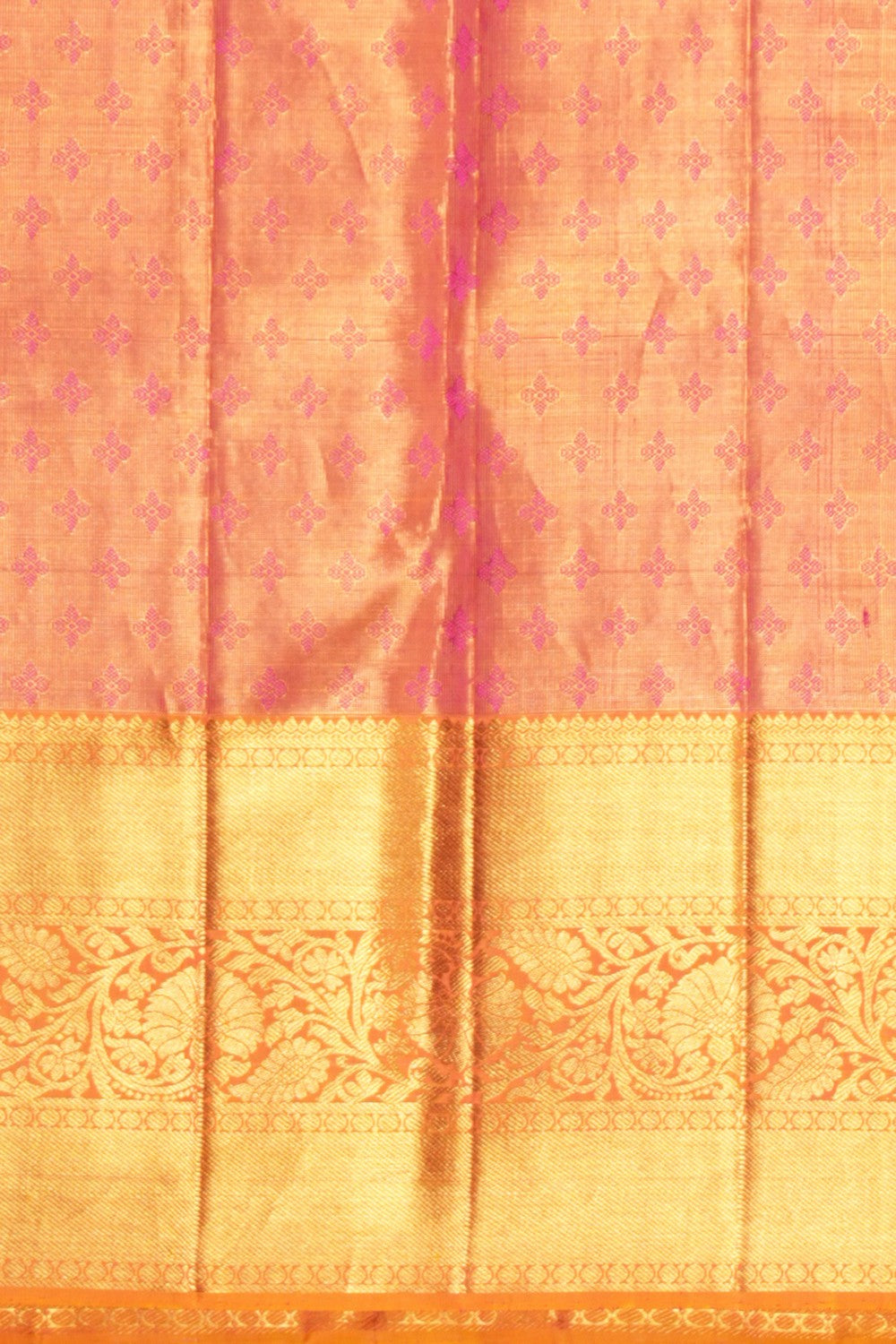 Kanchipattu Tissue Brocade Pink Saree