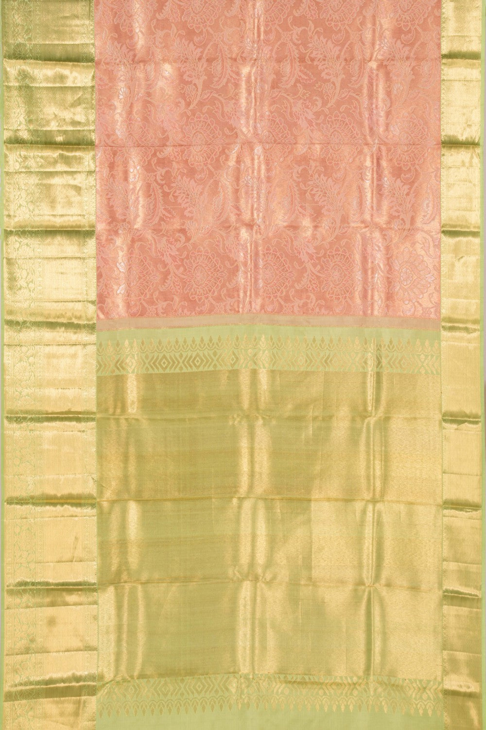 Kanchipattu Tissue Brocade Pink Saree