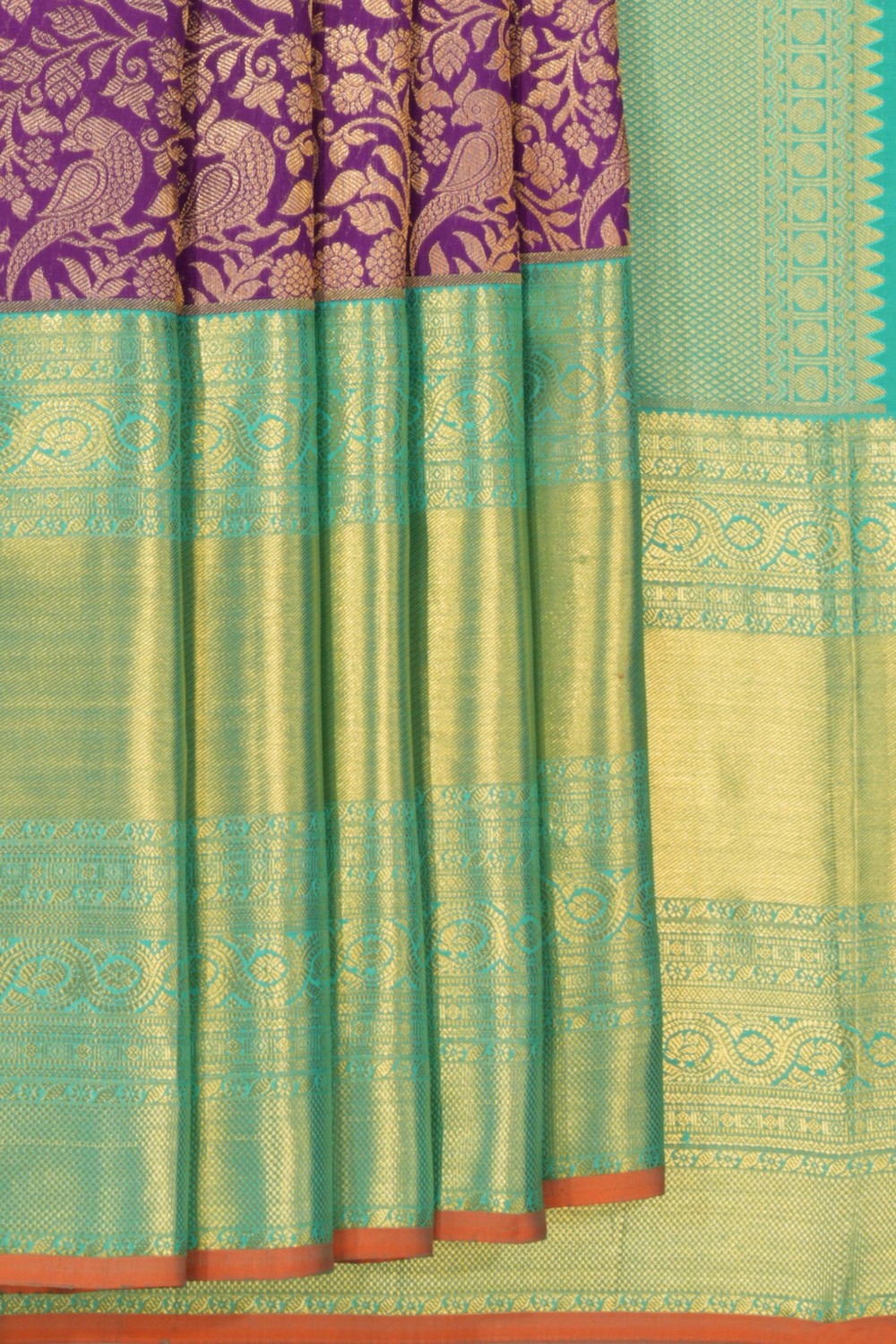 Kanchipattu Brocade Purple Saree