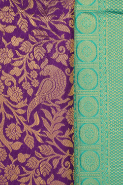 Image of Kanchipattu Brocade Purple Saree