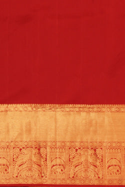 Image of Kanchipattu Brocade Peacock Blue Saree