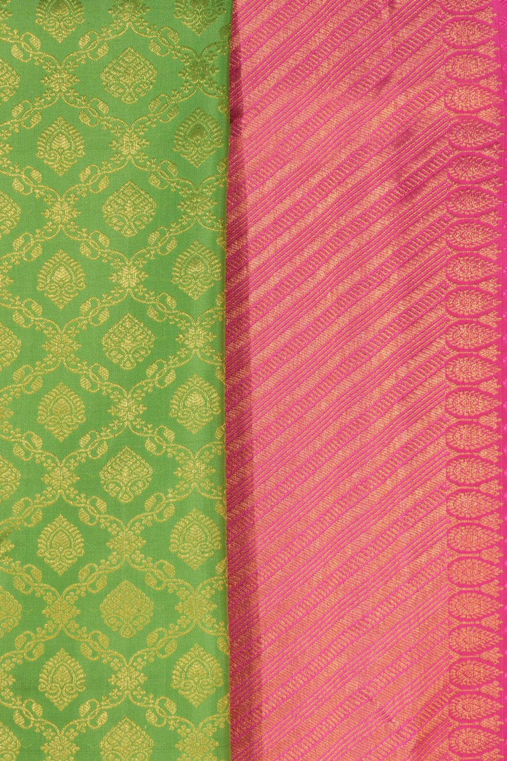 Kanchipattu Brocade Green Saree