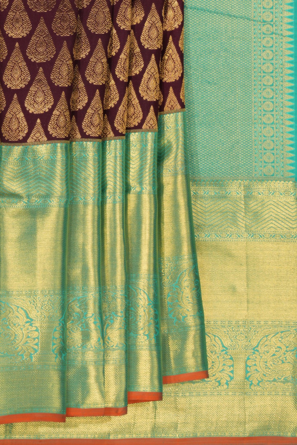 Kanchipattu Brocade Violet Saree