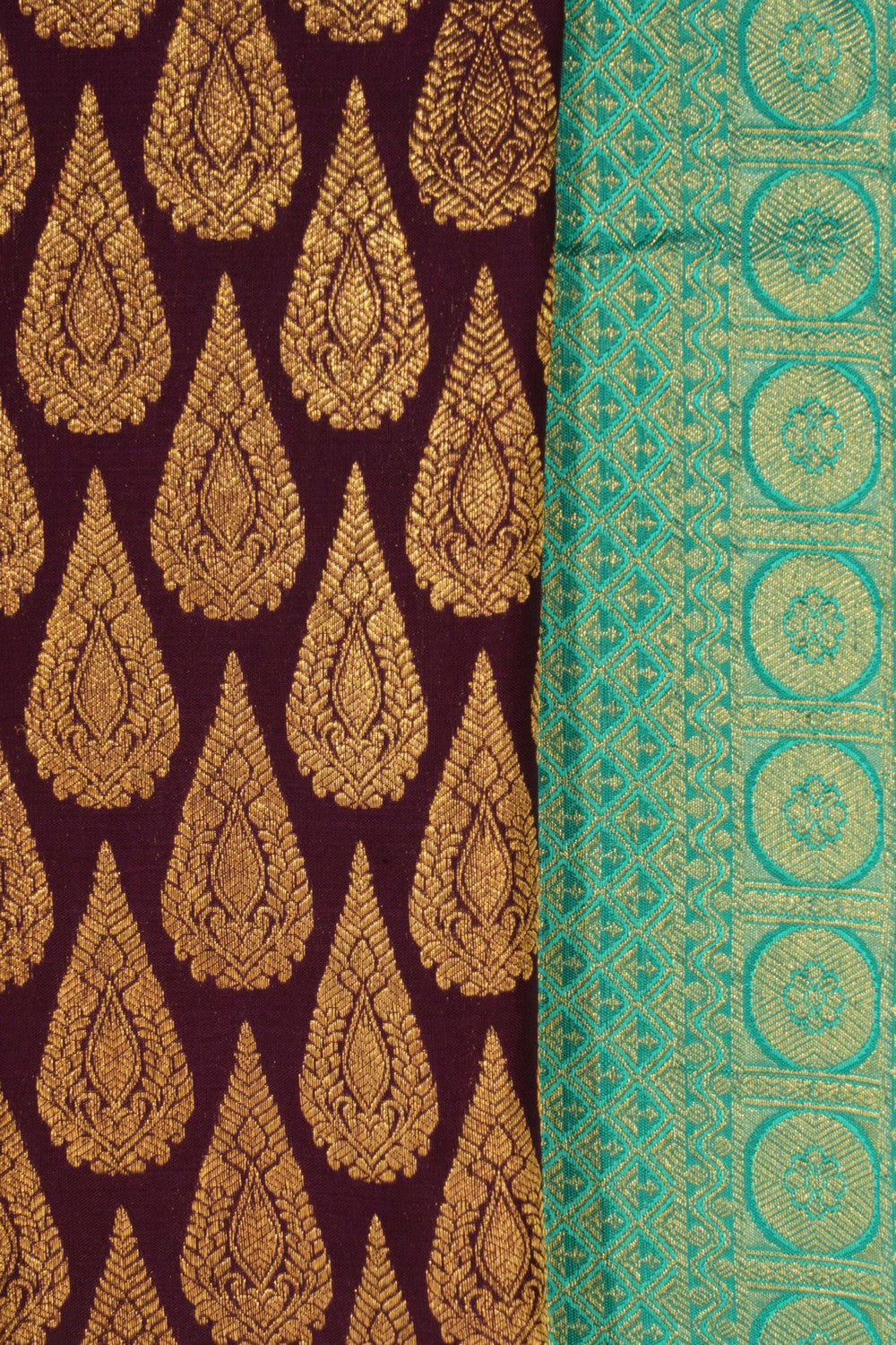 Kanchipattu Brocade Violet Saree