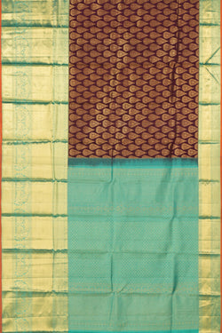 Image of Kanchipattu Brocade Violet Saree