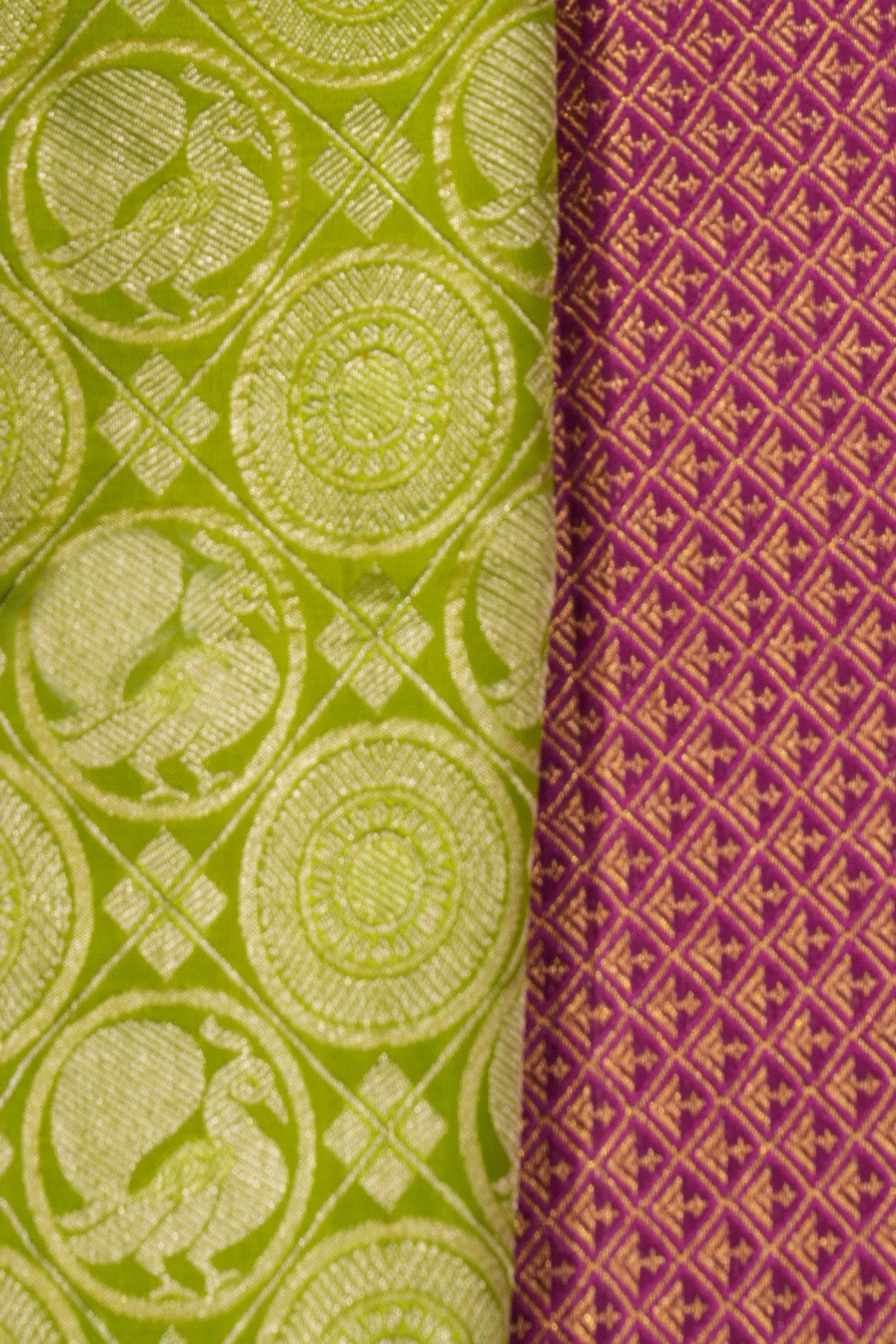 Kanchipattu Brocade Green Saree