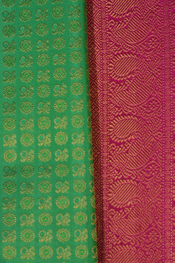 Image of Kanchipattu Brocade Green Saree