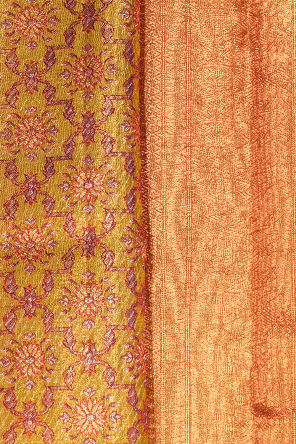 Image of Kanchipattu Tissue Brocade Gold Saree