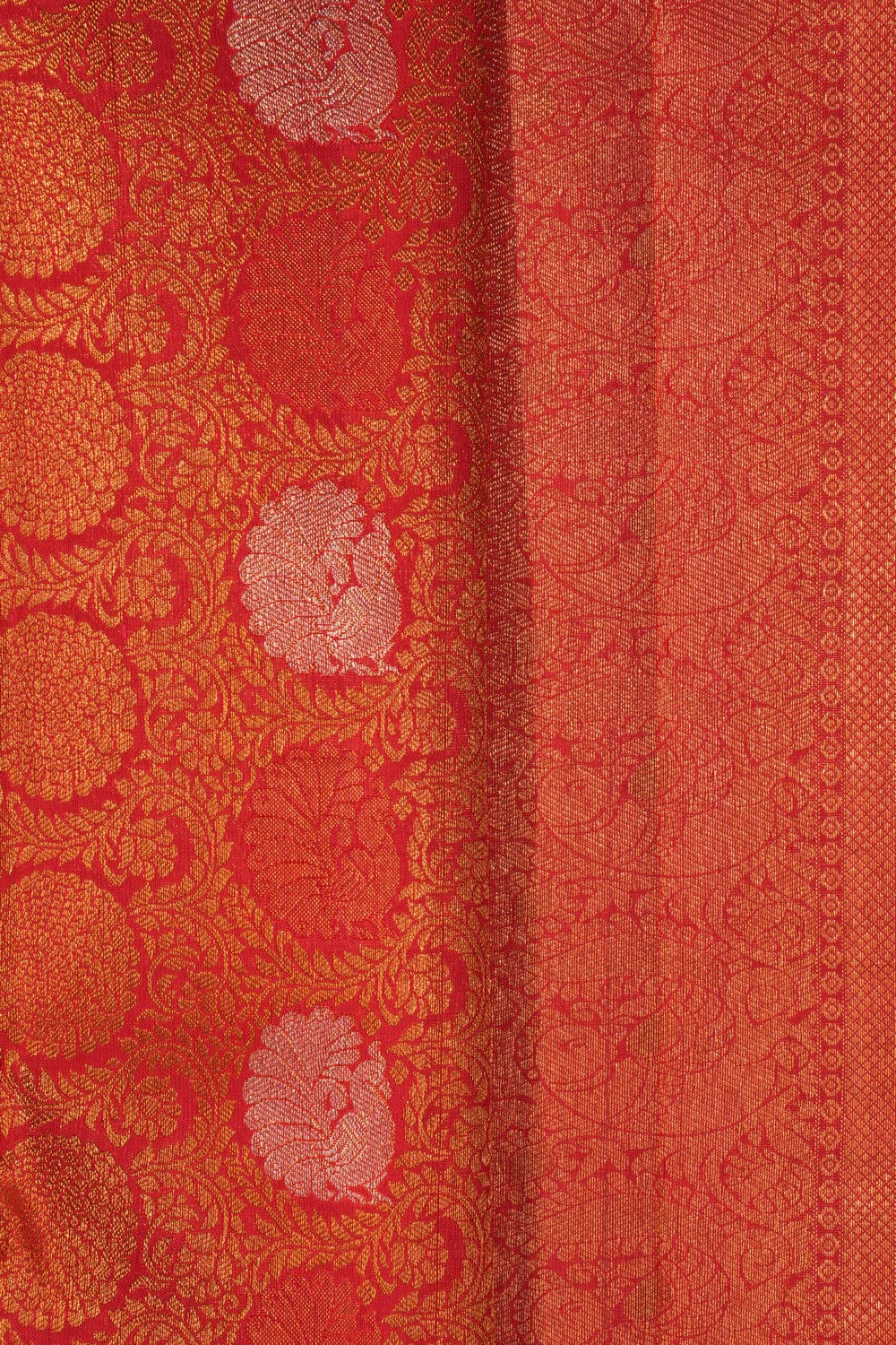 Arani Silk Brocade Red Saree