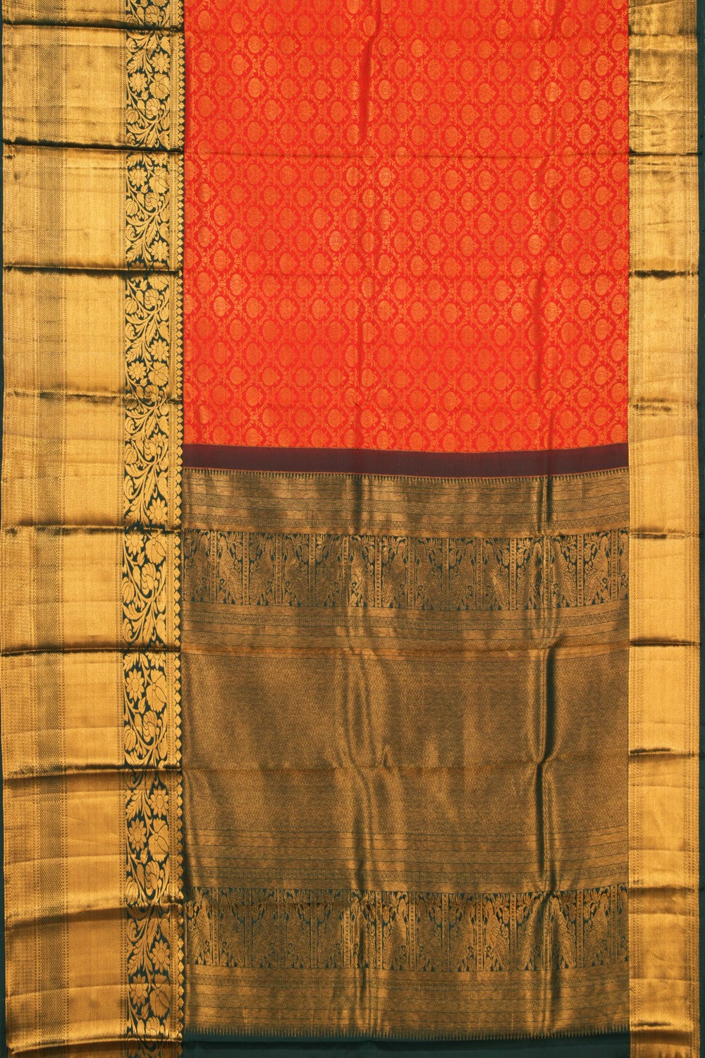 Kanchipattu Brocade Red Saree