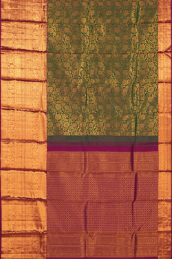 Image of Kanchipattu Brocade Green Saree