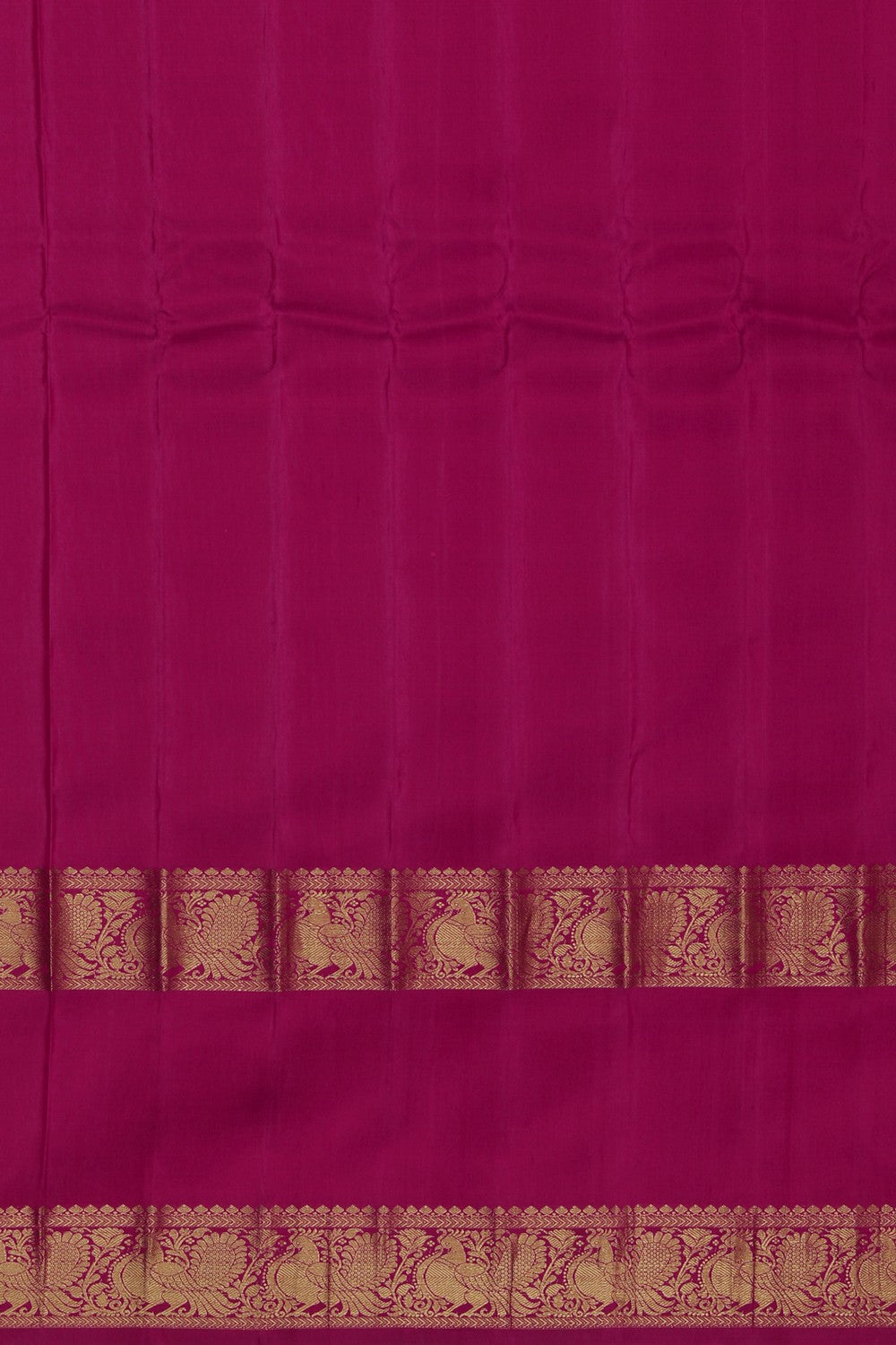 Image of Gadwal Silk Parrot Green Saree