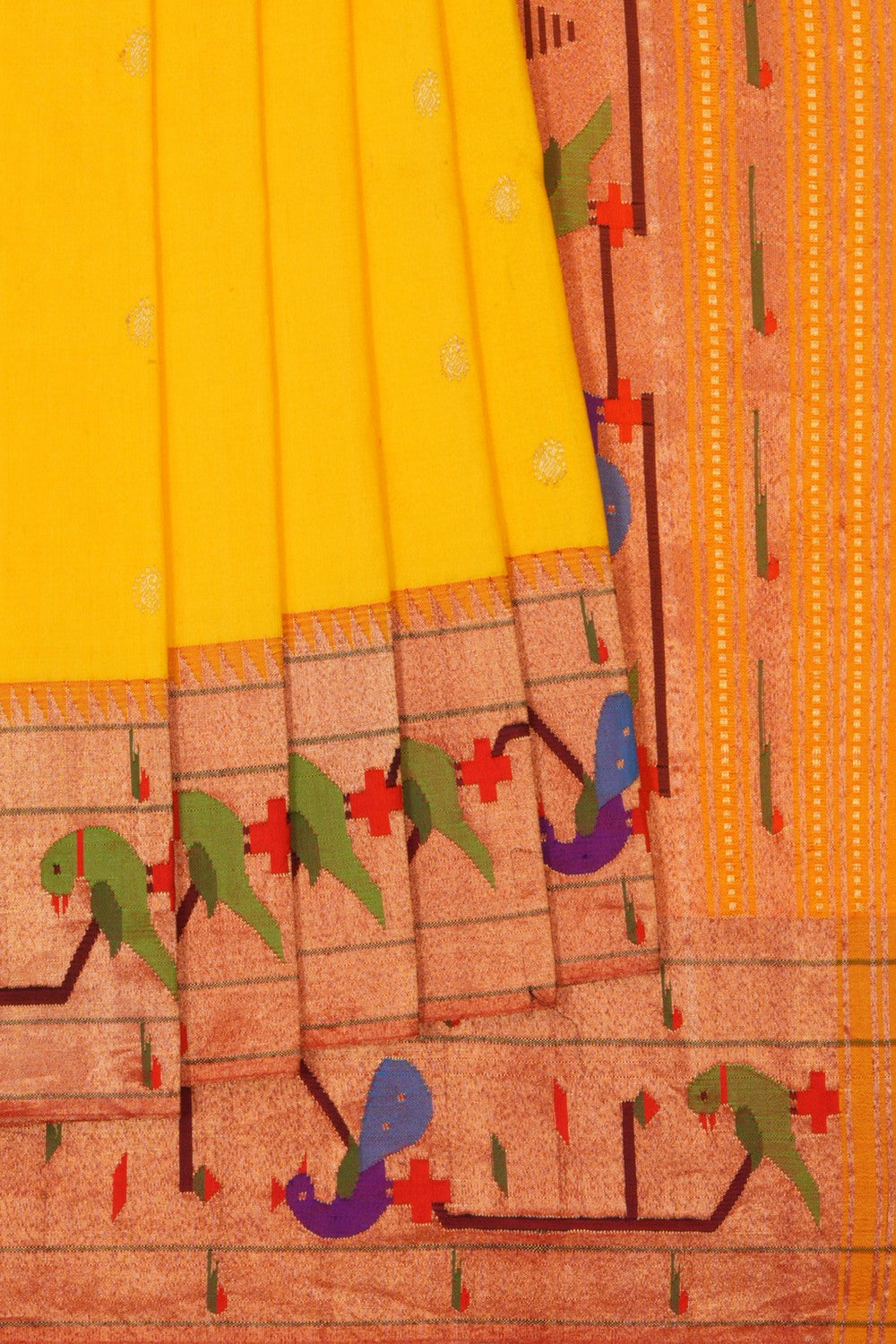 Image of Paithani Yellow Saree