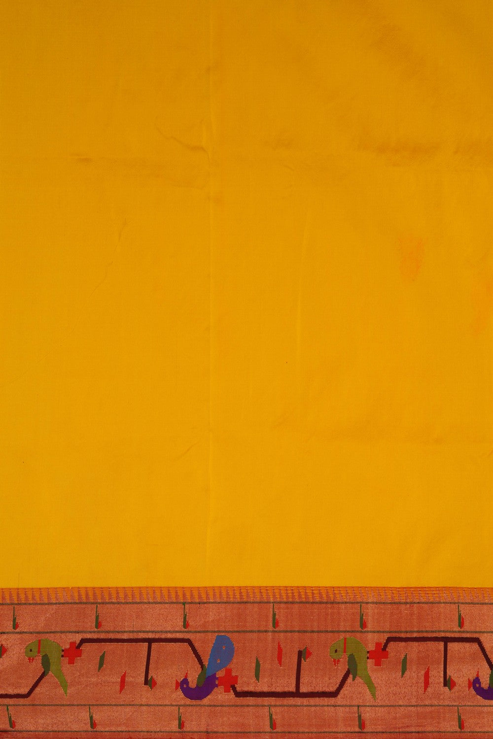 Paithani Yellow Saree