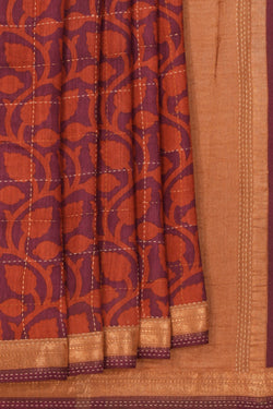 Image of Tussar Silk Printed Saree