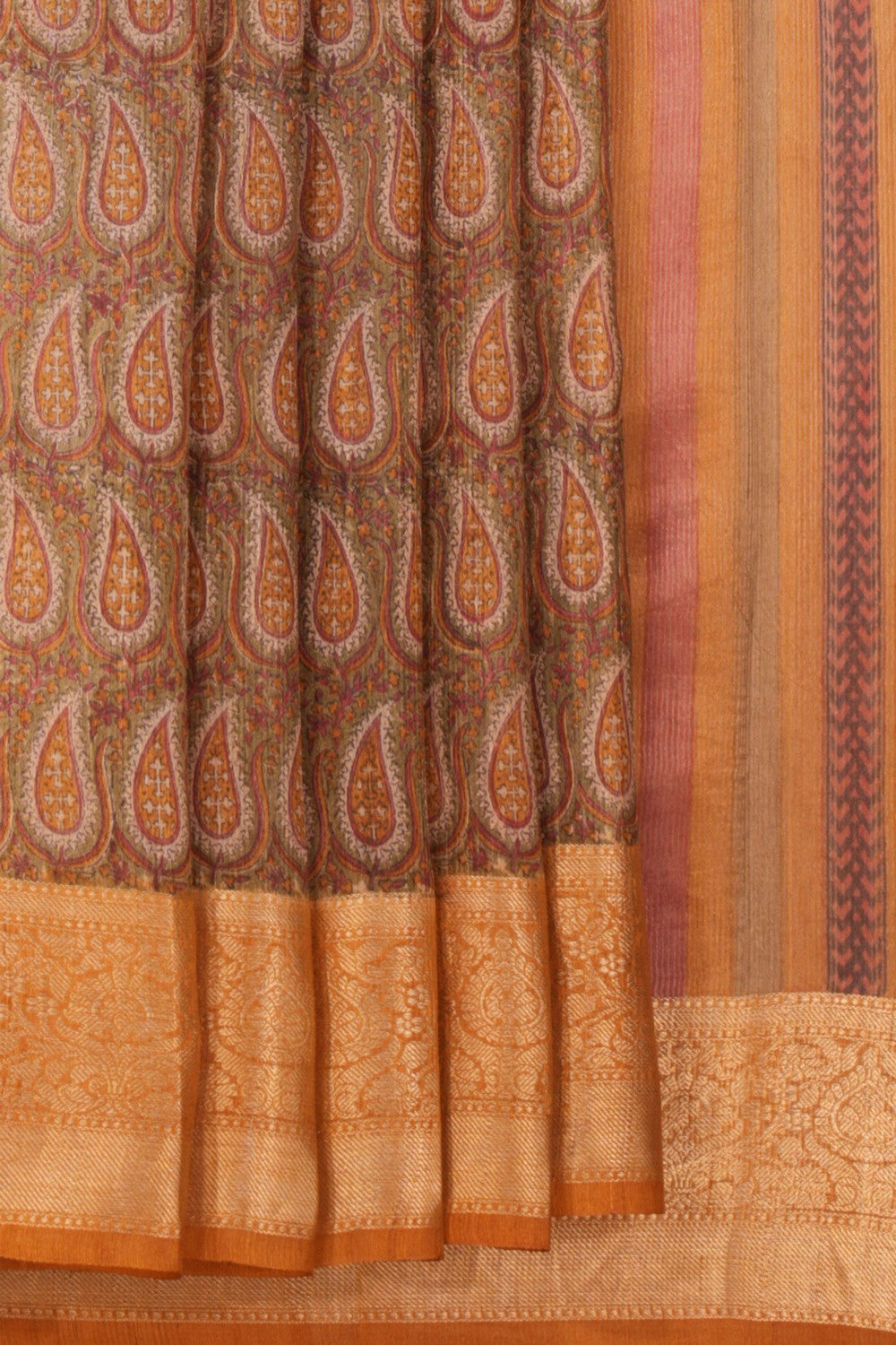 Tussar Silk Printed Saree