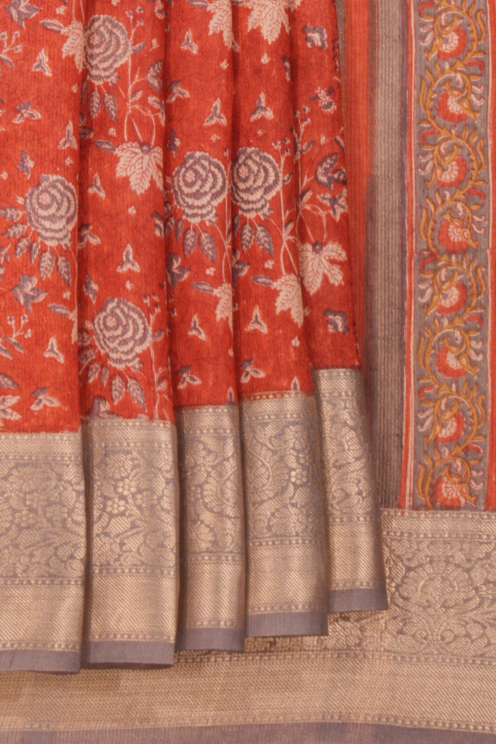 Tussar Silk Printed Saree